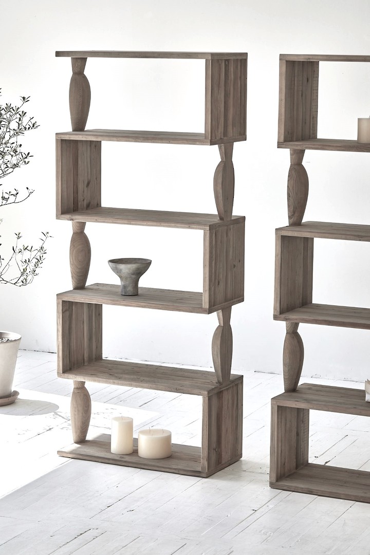 SANTOS SHELVING UNIT RECYCLED TIMBER image 2